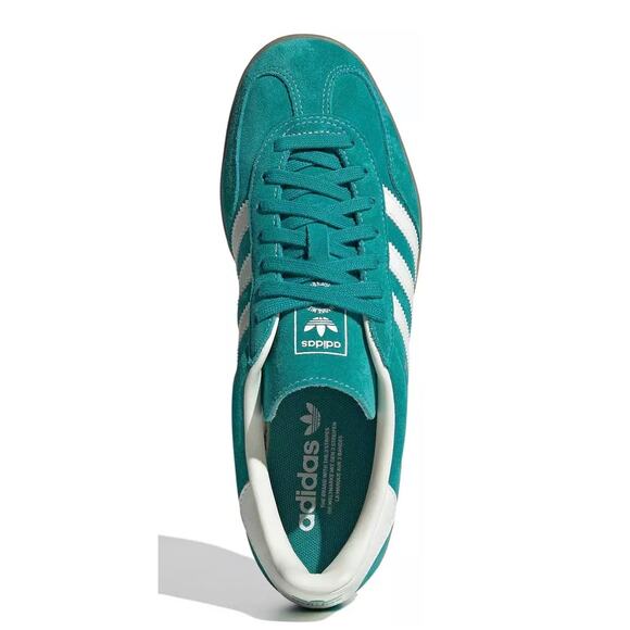 NEW ADIDAS ORIGINALS Gazelle Indoor JQ8391 Men\'s 13 Teal/ White